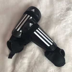 black adidas club shinguards